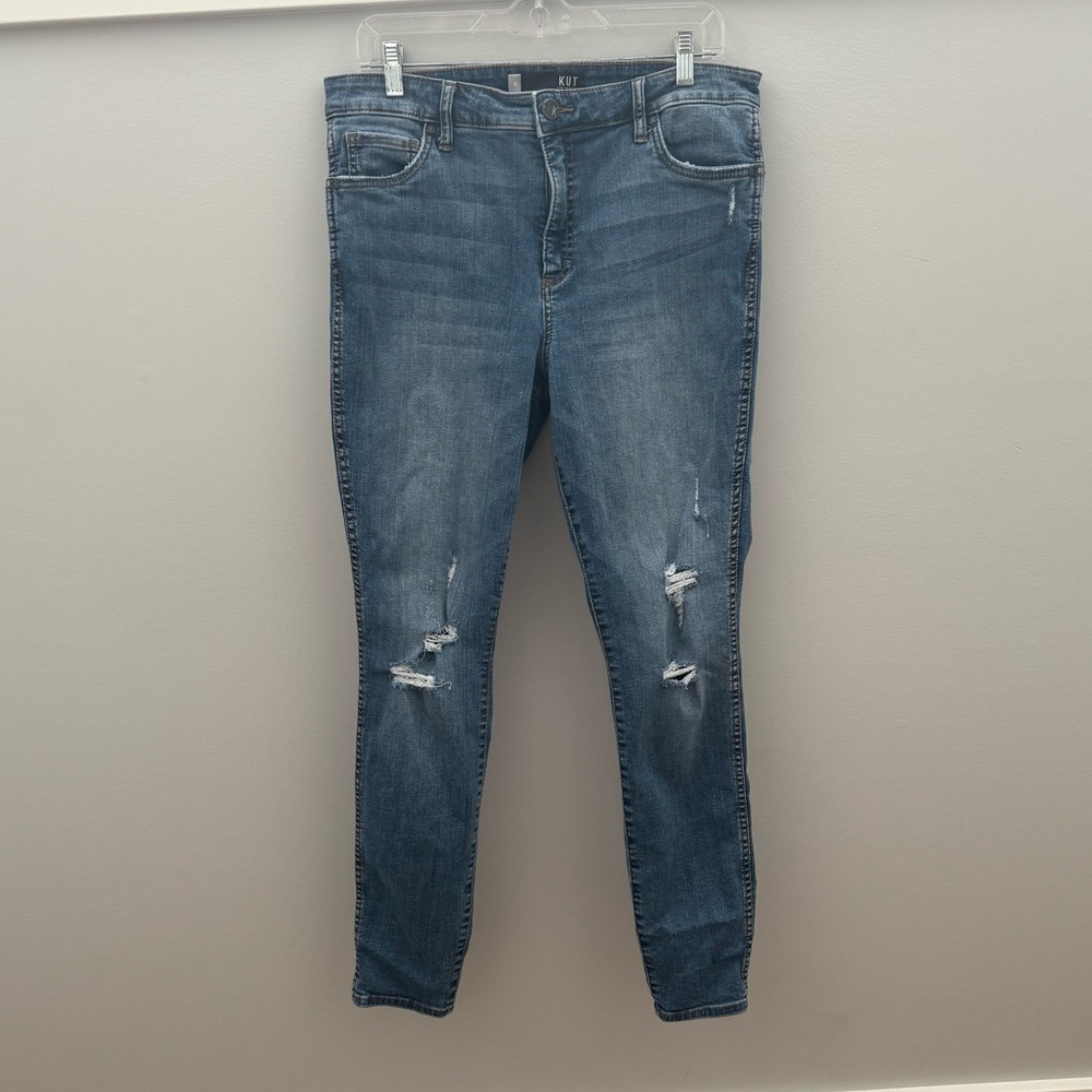 Kut from the Cloth High Rise Fab Ab Skinny Jeans. Size 10